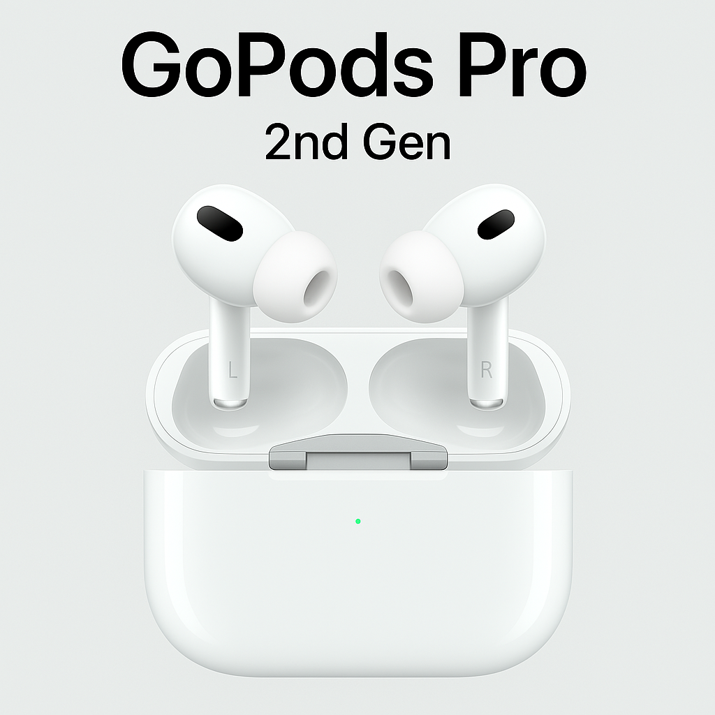 GoPods Pro 2nd Gen – USA Quality (ANC, Popup Window, Verified Serial, OG Box)